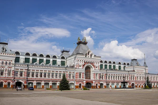 RUSSIA, NIZHNY NOVGOROD - AUG 07, 2014: Exhibition House, ensemble of the Nizhny Novgorod fair