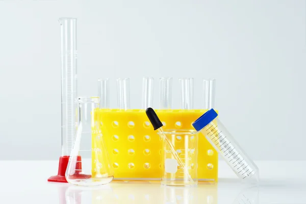 Test tubes and other laboratory glassware — Stock Photo #18158775