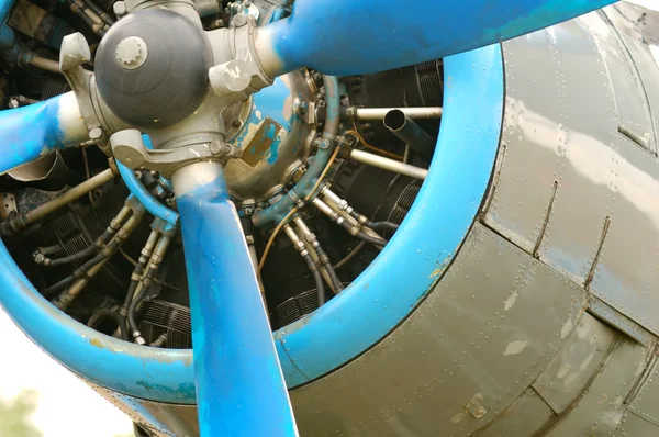 Old plane with propeller