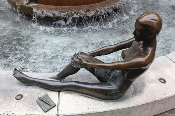 Female bronze statue