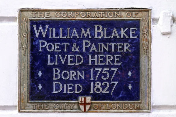 William Blake Plaque