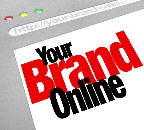 Your Brand Online Words Website Screen Internet