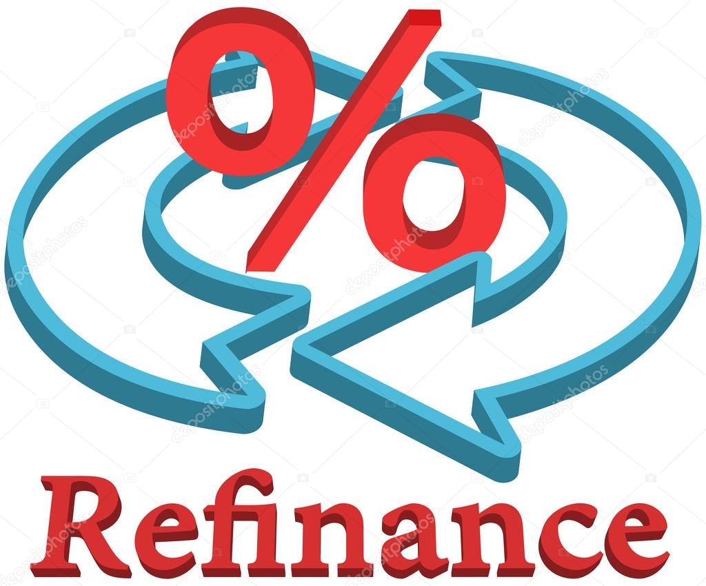 Refinancing A Home Loan Refinance home mortgage loan  Stock Vector #32689425