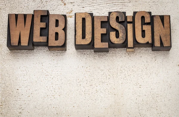 Web design in wood type