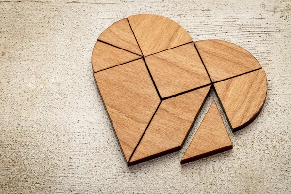 Heart tangram
