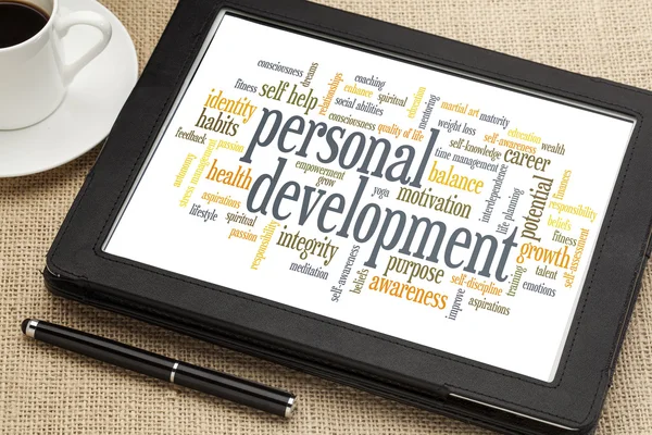 Personal development word cloud
