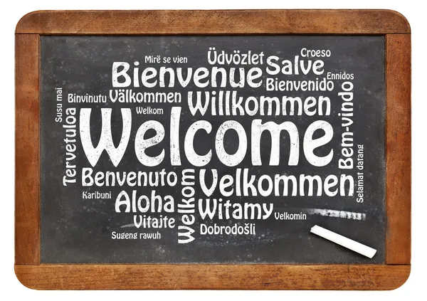 Welkom in verschillende talen — Stockfoto #43556215