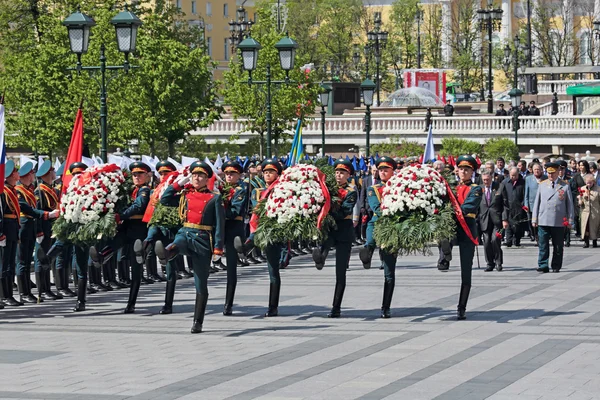 Laying of flowers on Victory day