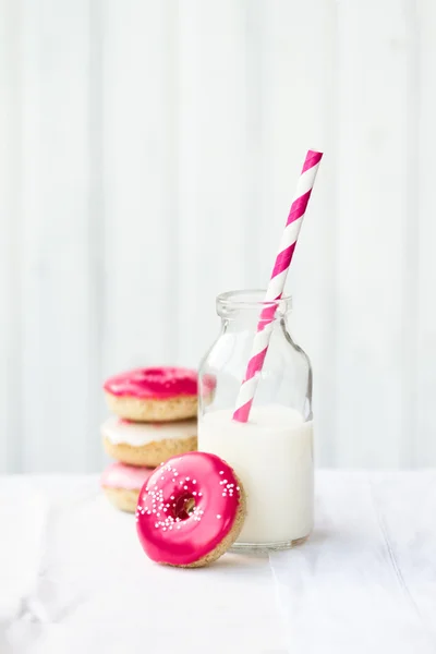 Donuts and milk