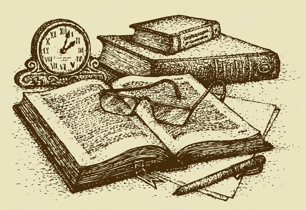 Resultado de imagem para livros antigo desenho