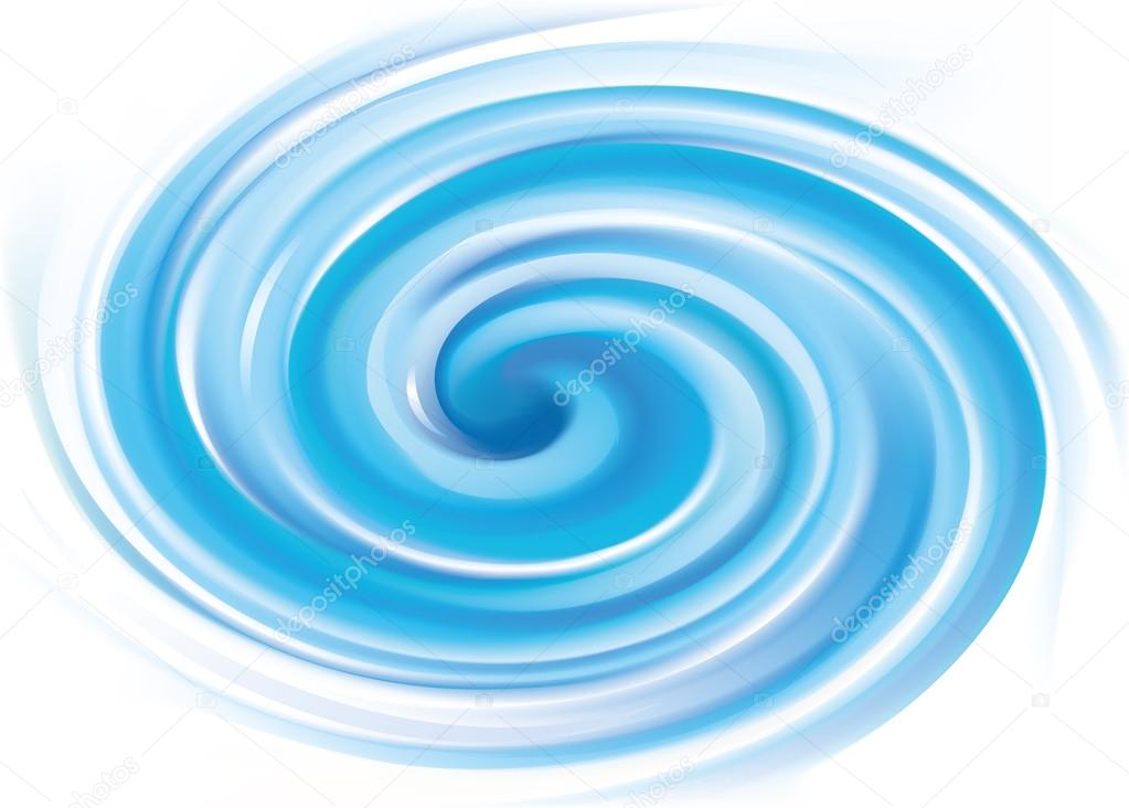 Vector Background Of Blue Swirling Water Texture — Stock Vector