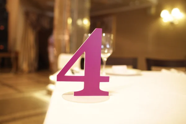 Reception Table Number