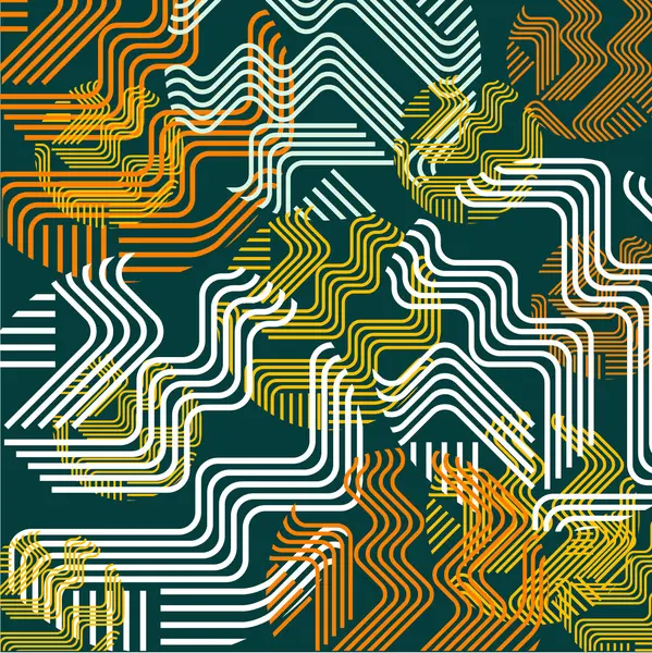 Abstract technology line retro background