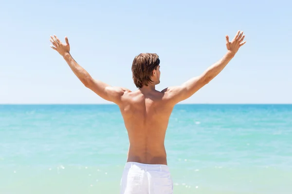 Man on beach