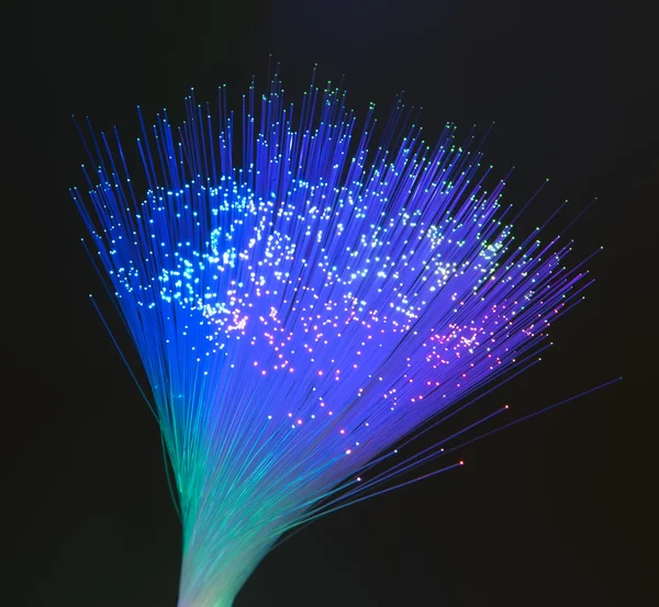 Fiber cable serve with technology style against fiber optic background