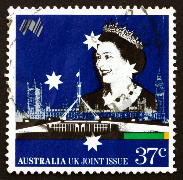 Postage stamp Australia 1988 British and Australian Parliaments