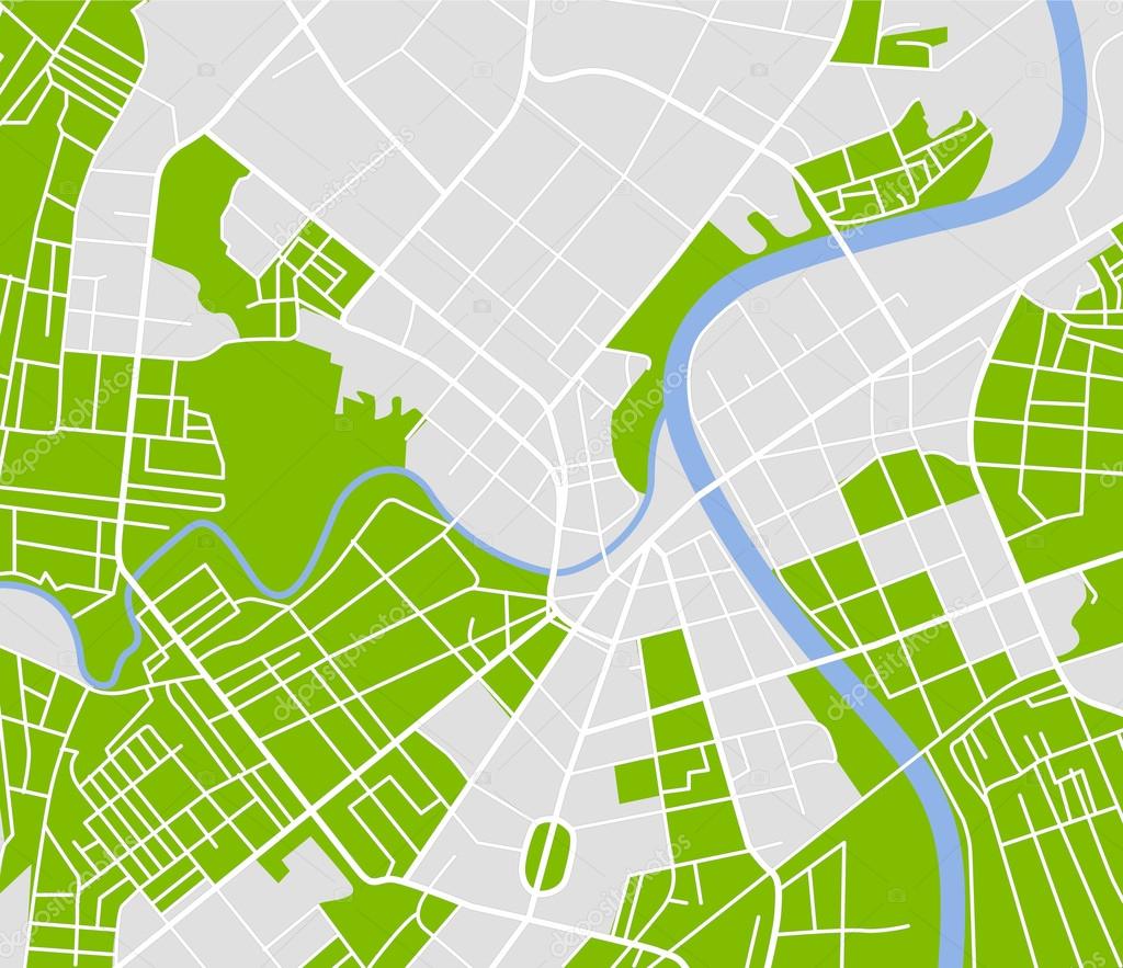 City map — Stock Vector 19323295