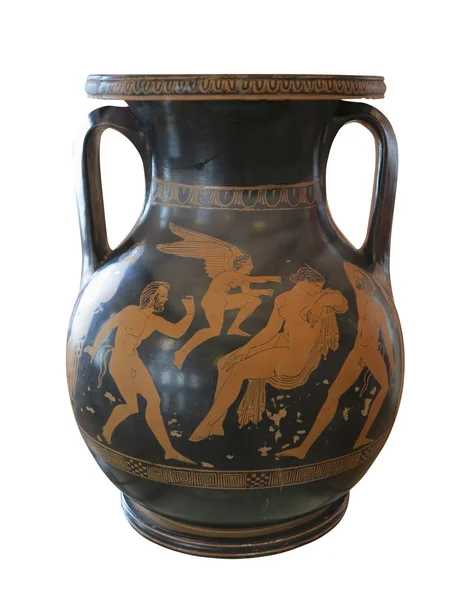 Ancient greek vase exposed in museum