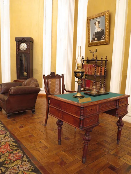 19th century vintage interior with furniture