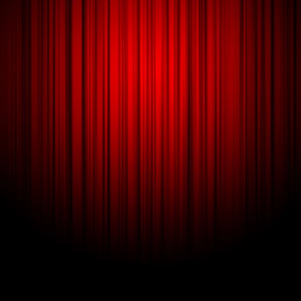 red curtains