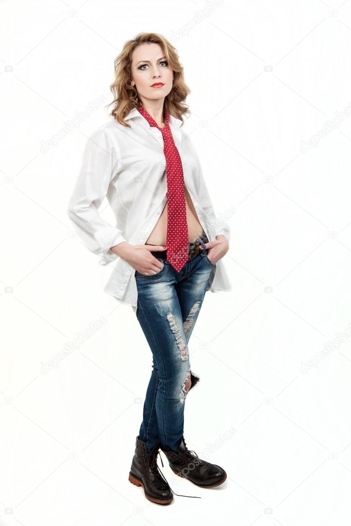 Flirtende frau