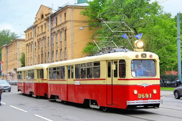 Retro Urban Transport Parade in Saint Petersburg, Russia