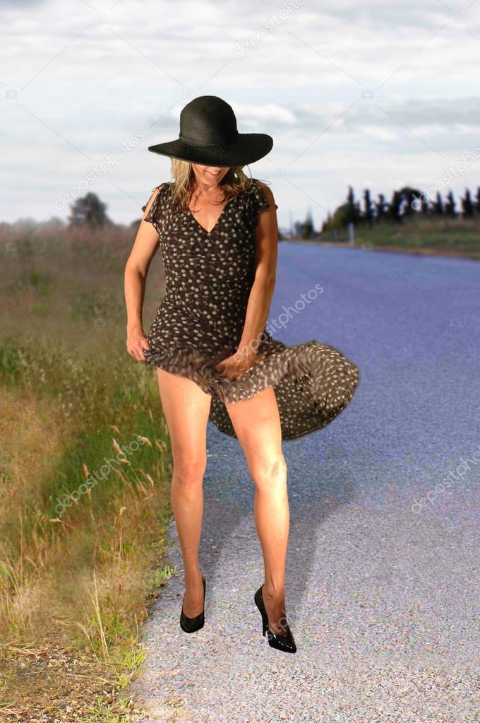 Windy dress — Stock Photo © chan_vargas 43977189