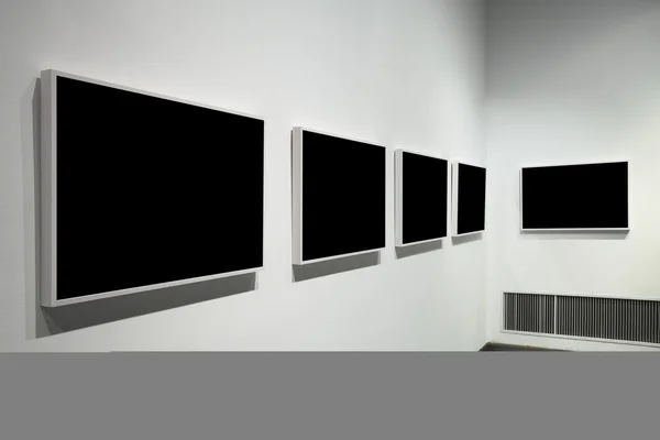 Empty frames in museum