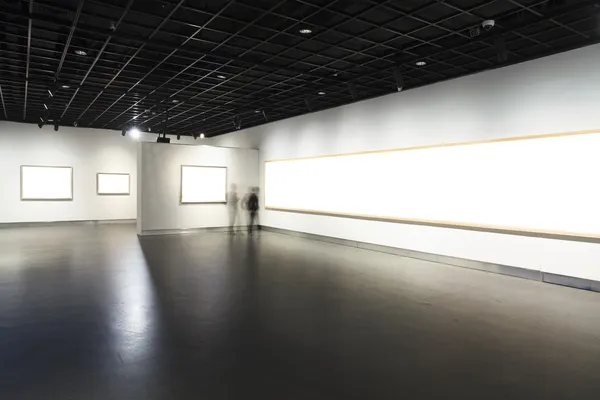 Empty frames in museum