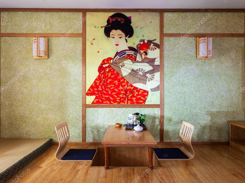 Japanse stijl kamer interieur — stockfoto © zhudifeng #30733161
