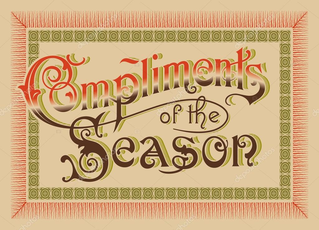 style - 'Compliments of style - 'Compliments of