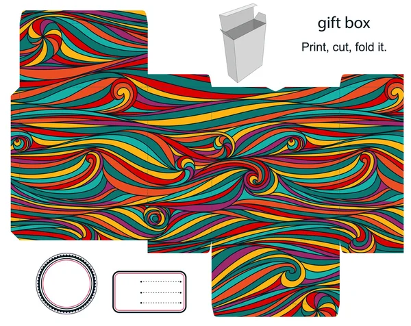 Gift box template