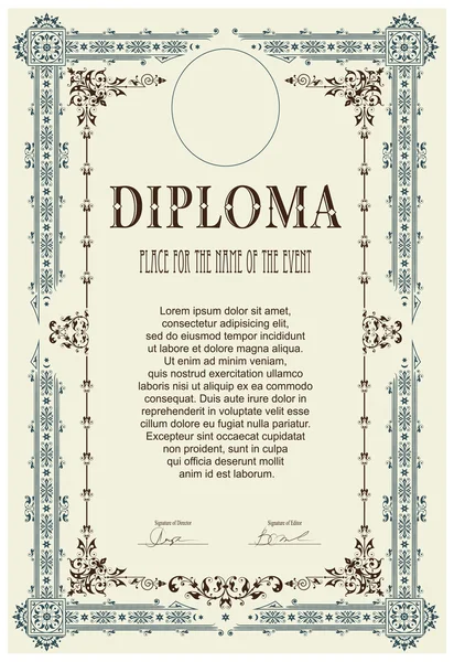Certificate template