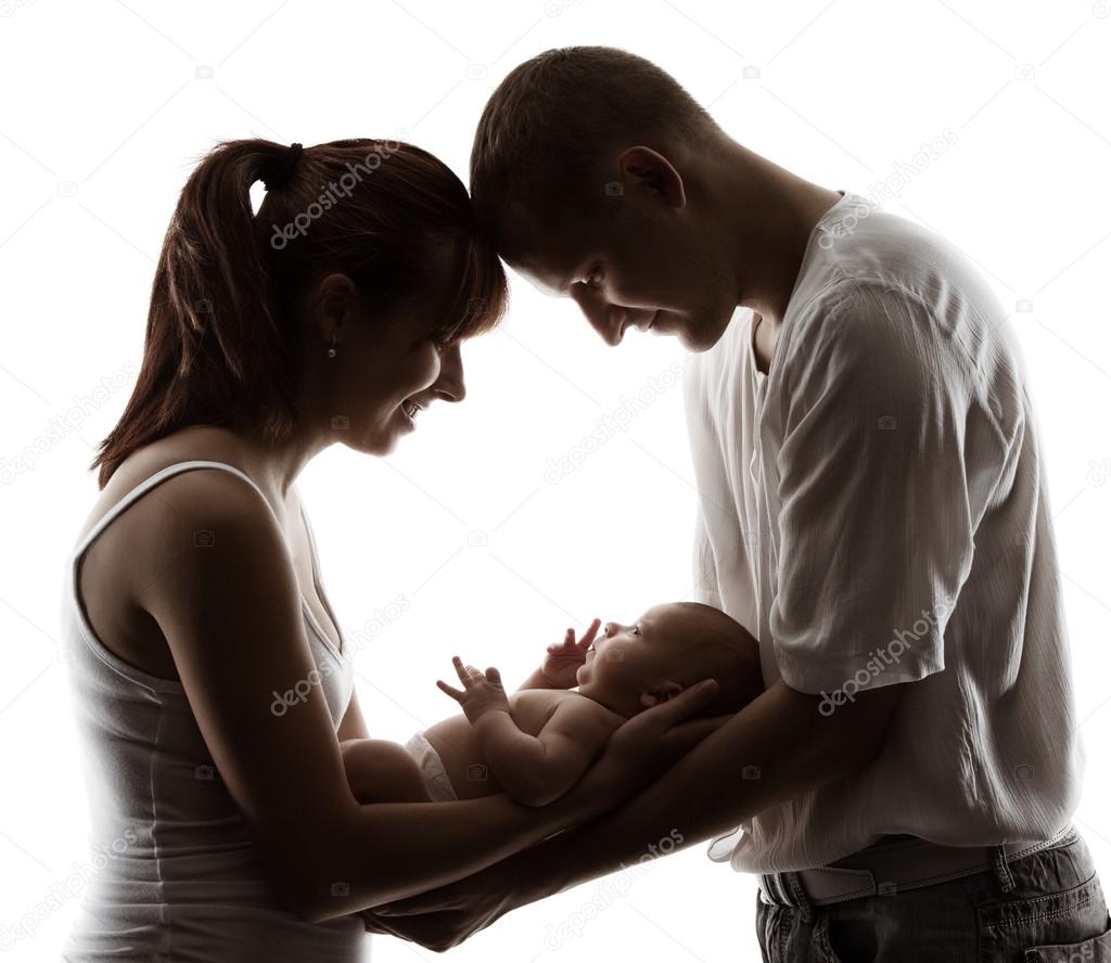 Фото родителей с новорожденными
