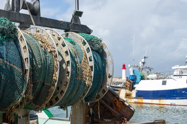 Fishing nets in French harbor