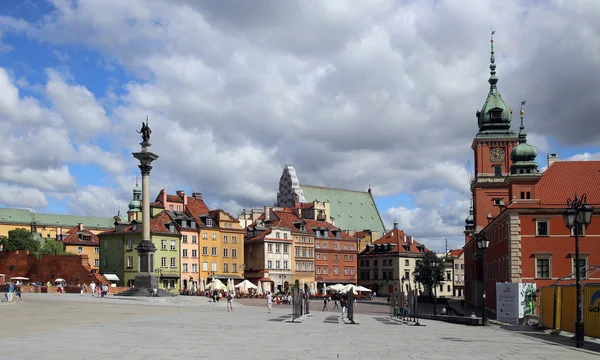 Central square of the old town of Warsaw, Poland