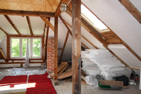 Before reworking (renovation) of the old attic