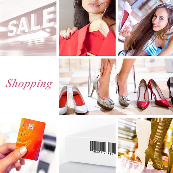 Shopping collage