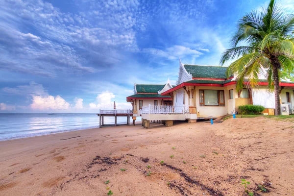 Oriental architecture holiday house on the beach