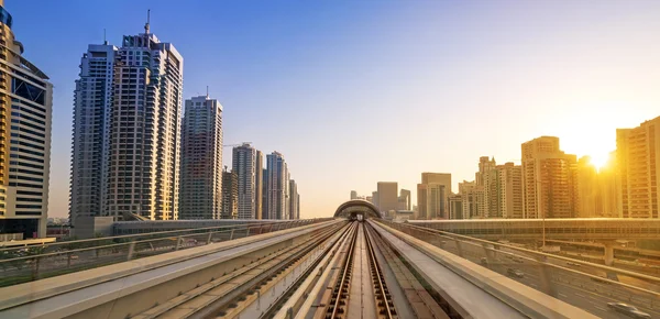 Metro line in Dubai