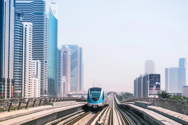 Metro line in Dubai