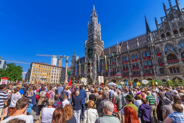 People at the New Town Hall on the Feast of Corpus Christi
