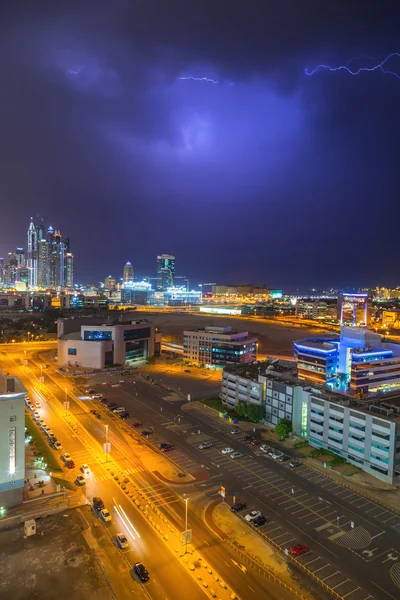 Thunderstorm in Dubai city