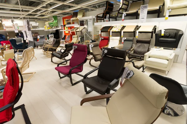 Armchairs in a furniture store 