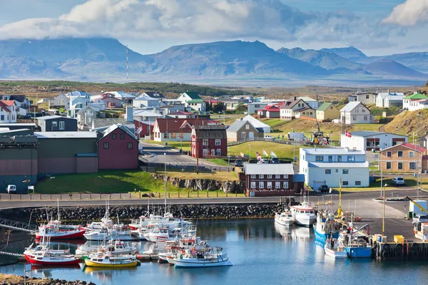 The town of Stykkisholmur, the western part of Iceland