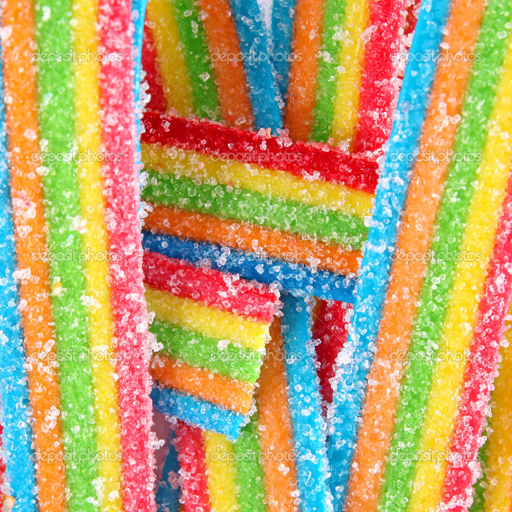Colorful sweet bright Jelly sugar candies background — Stock Photo(03)