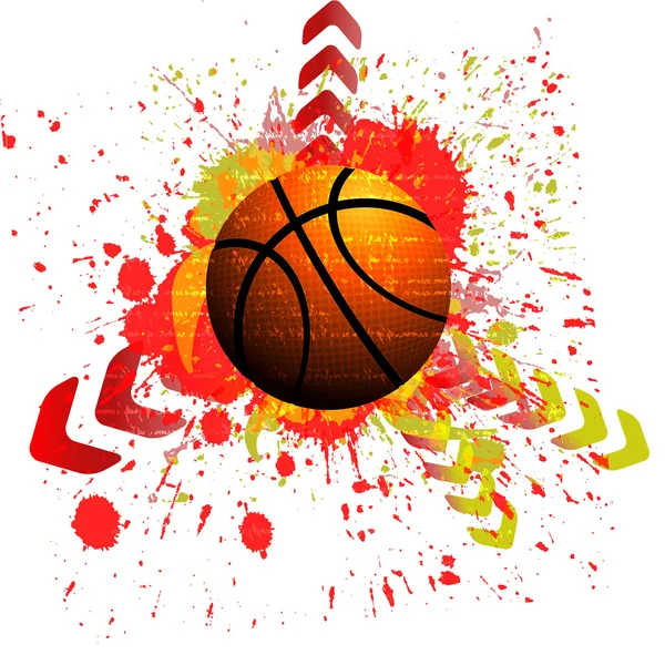 Vector background of basketball sport — Stock Vector #32126335