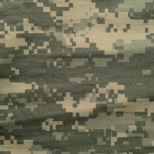Universal camouflage pattern, army combat uniform digital camo, USA military ACU macro closeup, detailed large rip-stop fabric texture background, crumpled, wrinkled