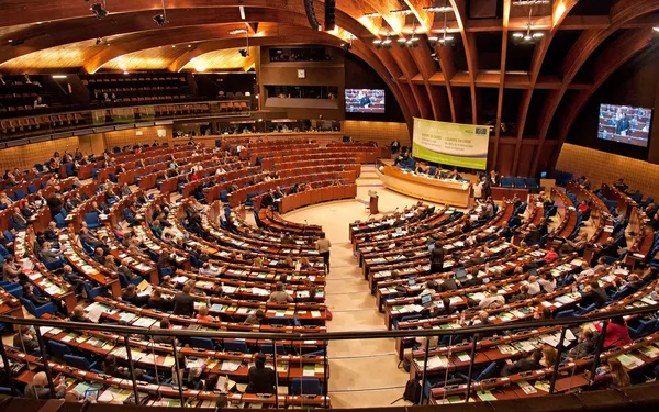 Plenary room of the European Parliament in Strasbourg