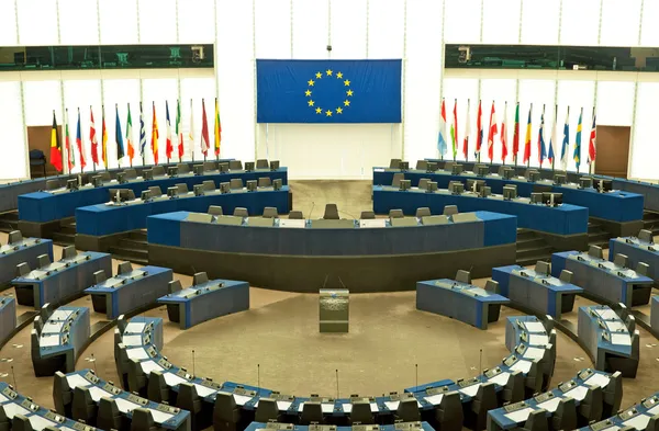 Plenary room of the European Parliament in Strasbourg